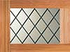 Garador Accessories - Timber Diagonal Leaded Window
