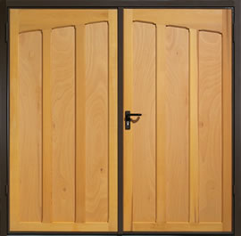 Garador Tudor Timber Panel Side-Hinged Garage Door